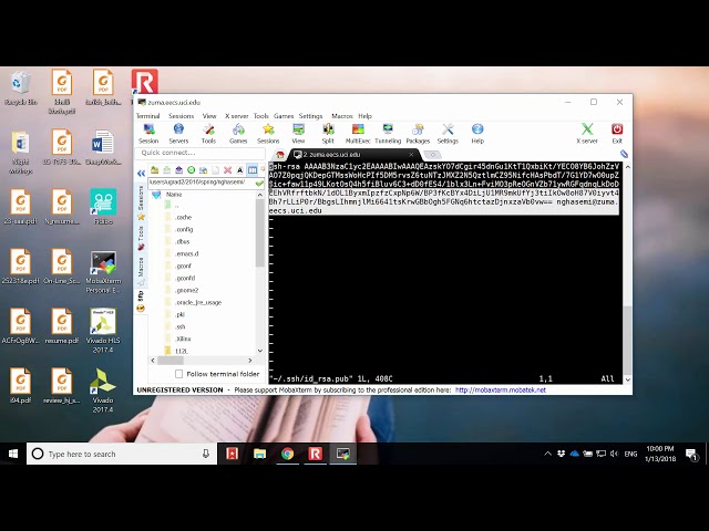 connecting to linux server and git