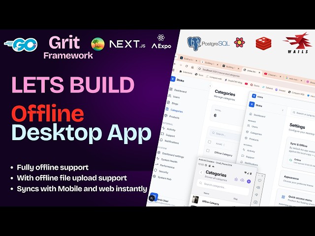 Build a Fully Offline Desktop App with Grit (Web + Mobile + Desktop, All Synced!)