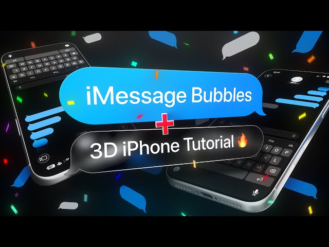 ULTIMATE Text Message Animation + 3D iPhone Tutorial