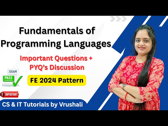 Fundamentals of Programming Languages (FPL)| Unit wise IMP Question Bank | Must Refer