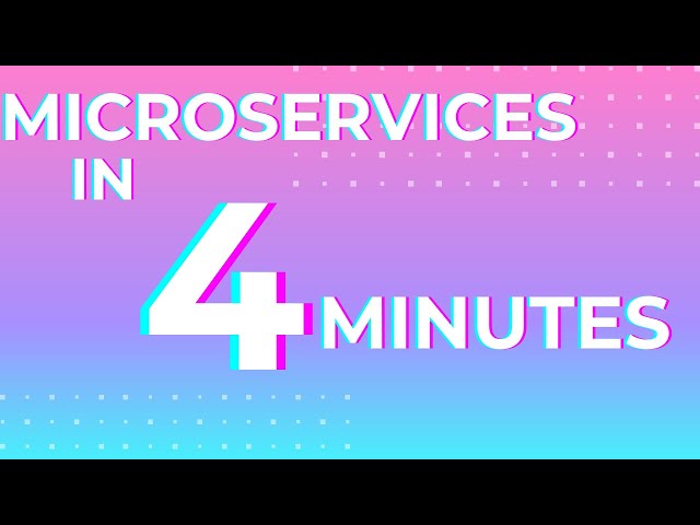 Microservices in 4 minutes | Microservices Introduction | Microservices Tutorial