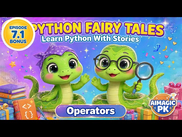 Ep 7.1 BONUS: Python Operators Explained! 🧮 All 5 Types  | Python Fairy Tales