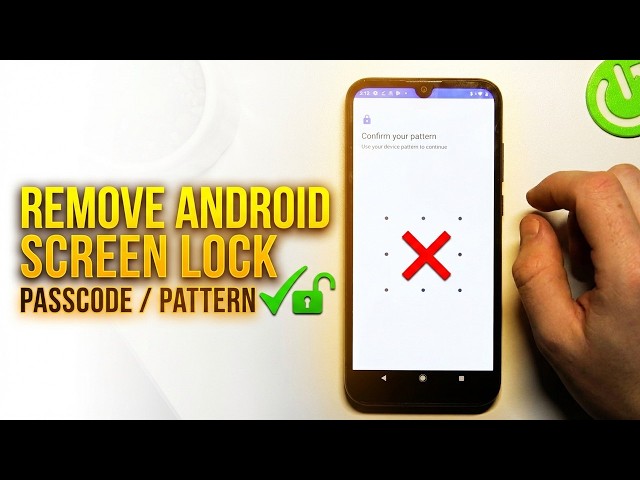 How to Remove Screen Lock on Android Phone | Turn Off Passcode / Password / Pattern in Android