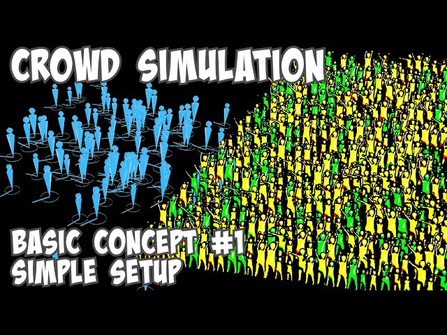 Crowd Simulation Basic Concept #1 Simple Setup