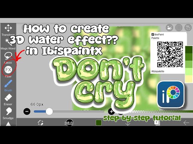 How to Create a 3D Water Effect in ibisPaint X (Easy Step-by-Step Tutorial) 💧✨