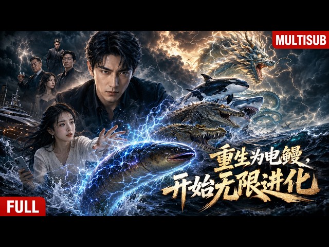 【MultiSub】🔥《重生為電鰻，開始無限進化》全集｜北辰總裁陸沉遭伴侶與至親謀害，重生為電鰻覺醒進化力，被主播收養，一路蛻變成巨鱷、虎鯨，最終化龍復仇守護海域｜#drama #ai #短劇