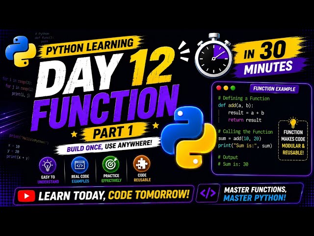 Beginner Python language 30 day's series day 12 