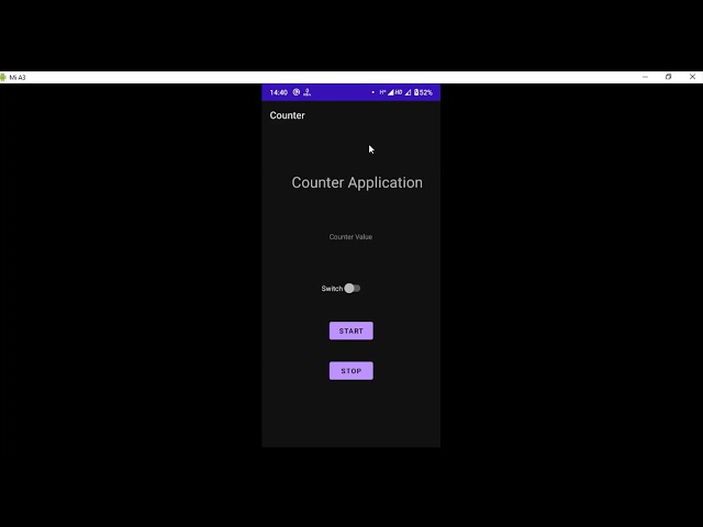Lab Program 5 Counter Application Using Threads and Handlers 18CSMP68