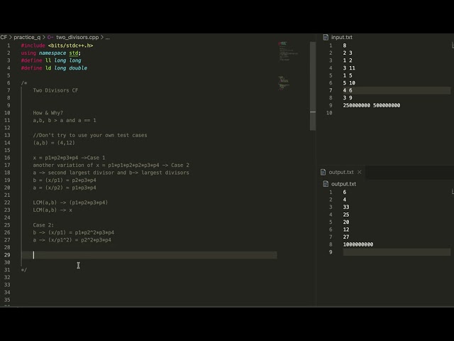 Two Divisors(GoodBye 2023) CodeForces Brute and Optimal Solution with Intuition.