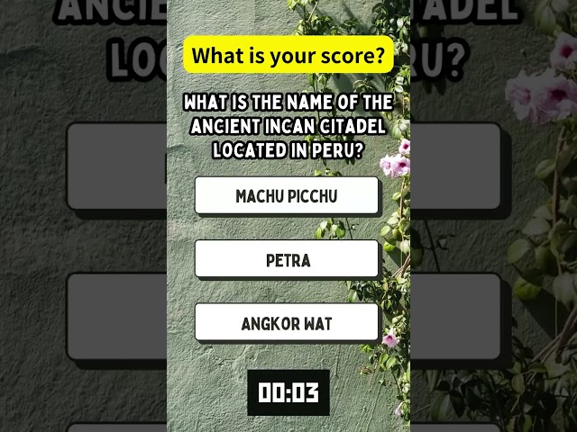 Quick quizzes to challenge your speed! #DailyQuiz #quiz #knowledge #fyp #QuizTime #TestYourself
