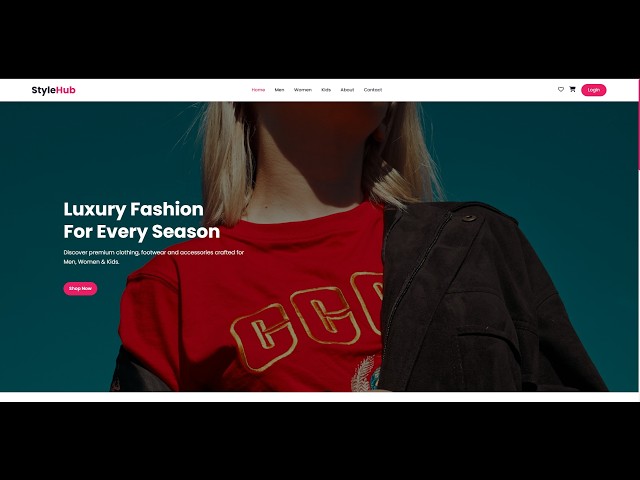 StyleHub - Fashion & Apparel | Responsive E-Commerce Website | HTML CSS JavaScript | Web Development