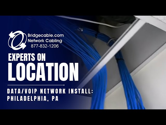 Philadelphia Data VoIP Network Cable Wiring Installation Job | BridgeCable.com