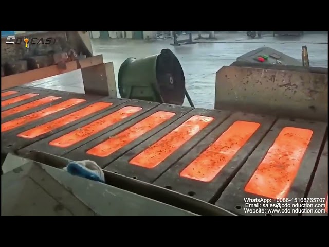 Copper ingot automatic continuous casting production line