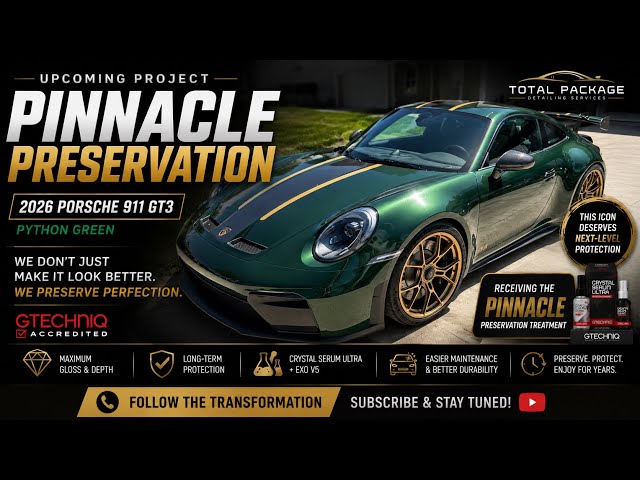 Porsche 911 GT3 Pinnacle Preservation System | Gtechniq Crystal Serum Ultra