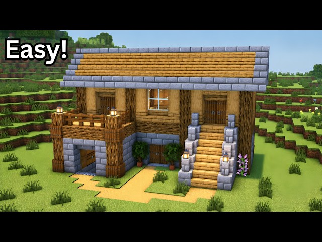Minecraft: Simple Survival House Tutorial🏠