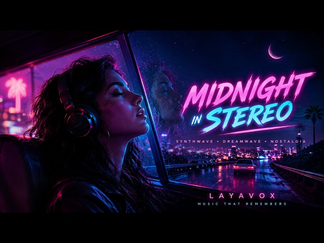 Midnight in Stereo (Song) - Romantic Outrun Dreamwave | 80s Synthwave Night Drive #music