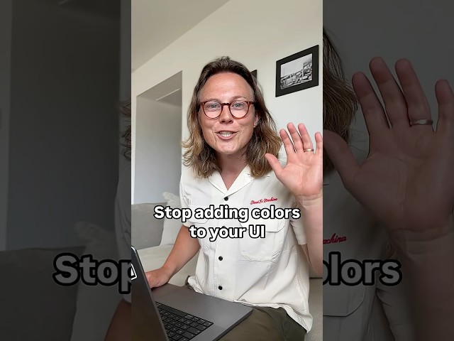 UI Design Tutorial: How Using Fewer Colours Improves Your Interface #UIDesign #Figma #DesignTips