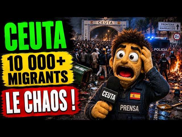 CEUTA : PLUS DE 10 000 MIGRANTS, LA SITUATION DÉGÉNÈRE !