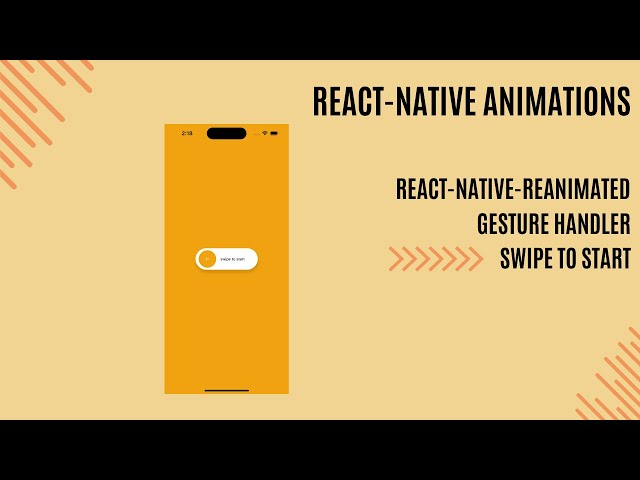 React Native Swipe To Start Animation (Reanimated 3 & Gesture Handler)