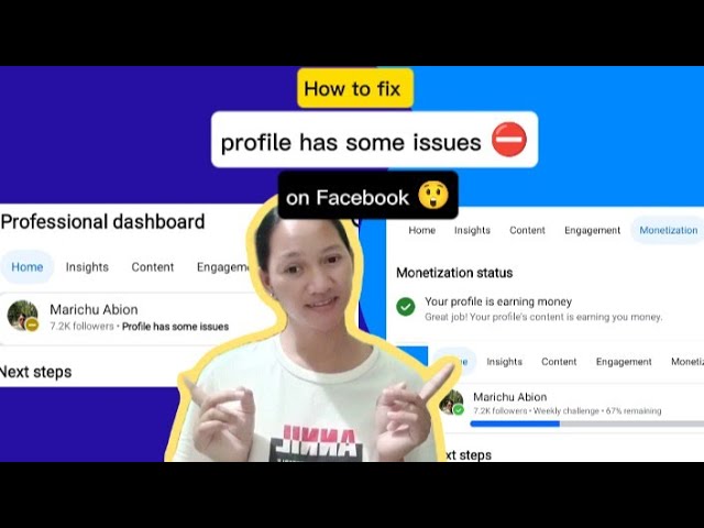 How to fix "profile has some issues ⛔" on Facebook #tutorial #facebooktutorials