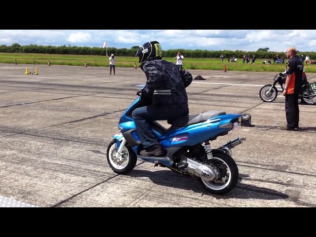 Gilera Runner 172cc 2t Drag Racing at north weald winner of the 14 second quarter of a mile class