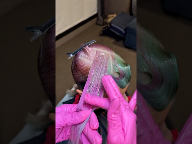 ASMR Ballroom Hairstyle💜Part 2 #asmr #asmrhair #hairtok #ballroomhair
