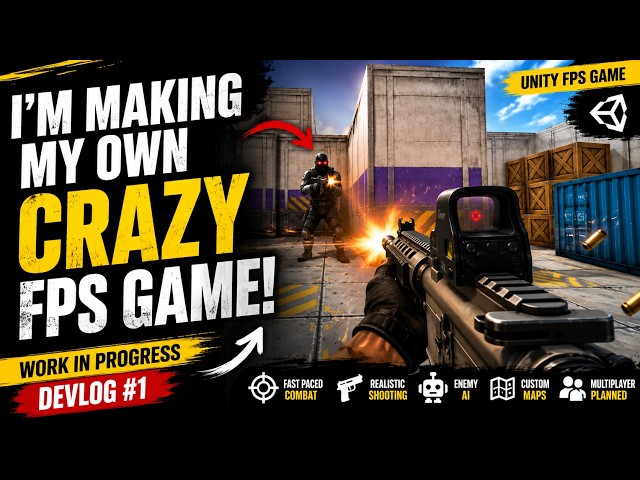 I’m Making My Own Crazy FPS Game in Unity! 🔫🔥 | Work in Progress Devlog