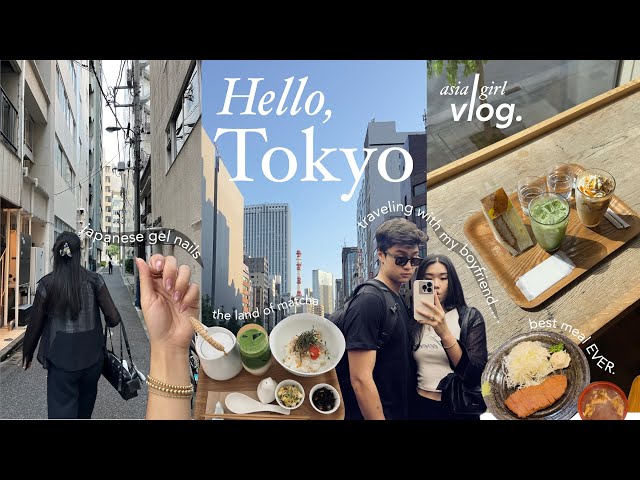 FLYING ACROSS THE WORLD with a BOY ✈️💕 | our life in TOKYO, what we eat, cafés + shopping