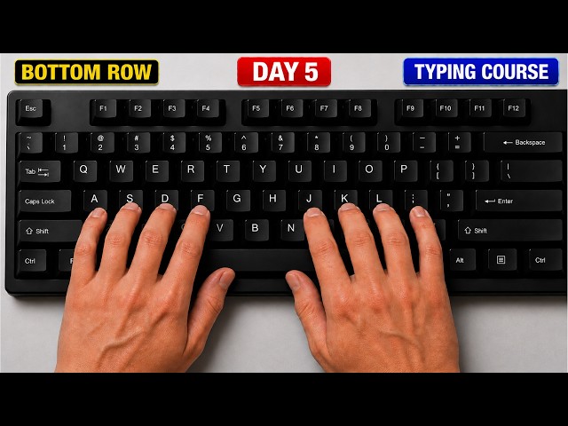 English Typing Course Day-5 | Free Typing Lessons | Touch Typing Course | EasyTech Class