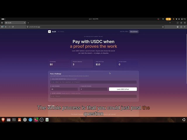 What If USDC Could Only Unlock With Math? I Built It.