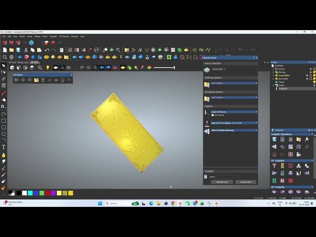 How to Make 3D Islamic Relief in ArtCAM 2018 | Step-by-Step CNC