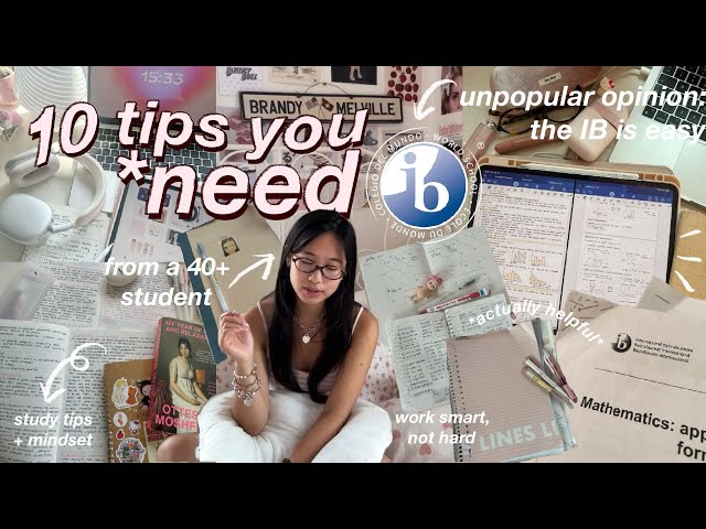 10 things I WISH I knew before IB 📎 TIPS & ADVICE | how i got a 42 (+ FULL free notes and essays)