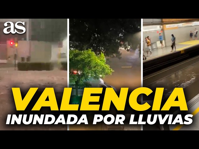 TORMENTA INCREÍBLE en VALENCIA: LAS IMÁGENES MÁS IMPACTANTES de la BORRASCA