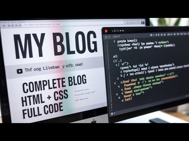 Blog Website Design Using HTML CSS