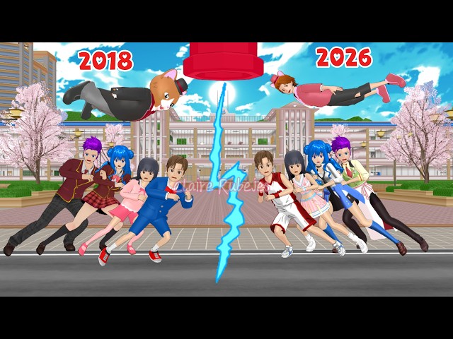 How SAKURA 2018 & 2026 Transform | SAKURA School Simulator #sakuraschoolsimulator 