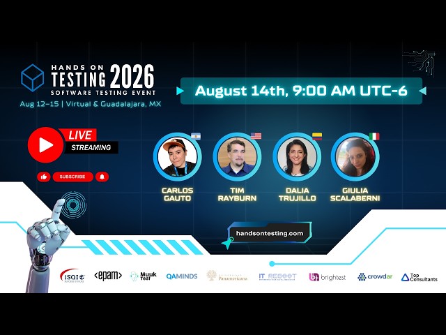 Hands-On Testing 2026 - Día 3 | Track 1