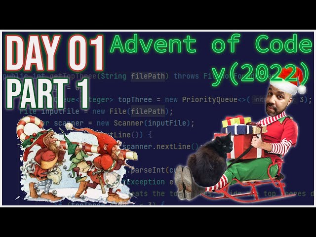 Day 1, Part 1 - Advent of Code 2022 Java Solutions (Calorie Counting)