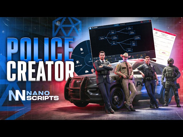 FiveM Police Job Creator Script – Create Unlimited Departments | NANO Scripts (ESX, QBCore, Qbox)
