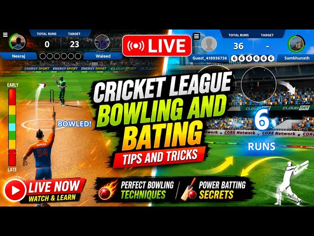 Cricket League live tips and tricks for gameplay