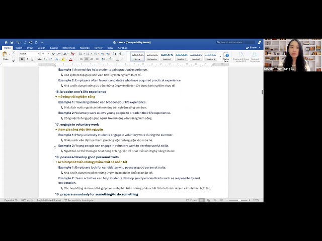 Collocation Topic Work - Meggie English