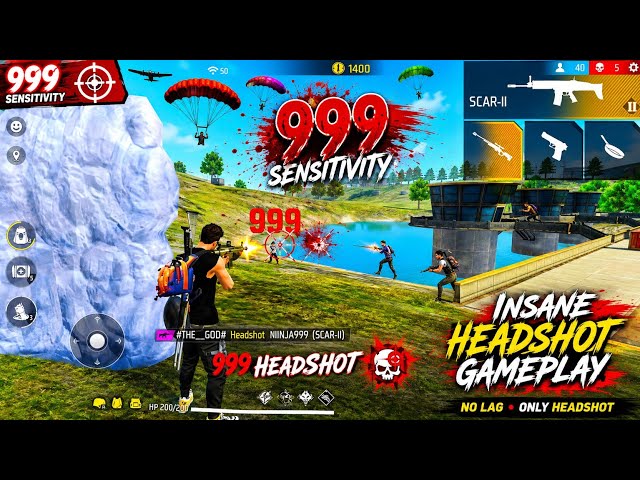 M1014 + SCAR 💪 99% Headshot 🎯 30 KILL CHALLENGE ⚡ SOLO VS SQUAD IMPRÉSSIVE 😈| FREE FIRE SOLO 