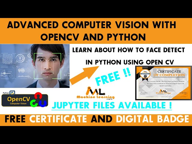 Advanced Computer Vision with OpenCV and Python Free Course | How to do Face Detection using Python