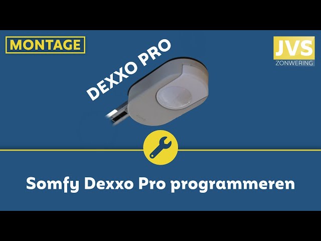 [Montage] Somfy Dexxo Pro programmeren