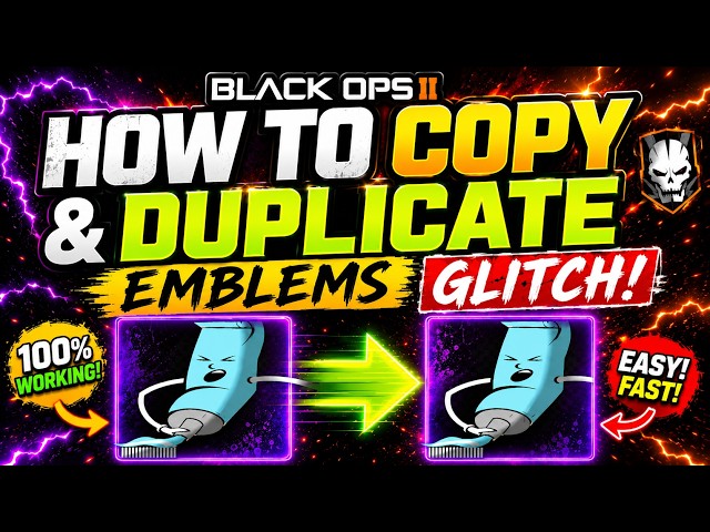 BLACK OPS 2 HOW TO COPY and DUPLICATE EMBLEMS TUTORIAL! BO2 COPY EMBLEMS GLITCH! (BO2 2026)