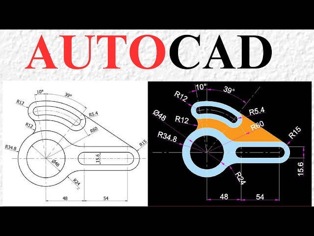 AutoCAD 2D Practice Drawing |Mechanical Drawing Tutorial| AutoCAD Beginner to Advanced