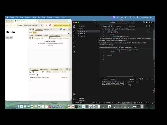 JavaScript Events Explained for Beginners | Learn addEventListener() the Easy Way