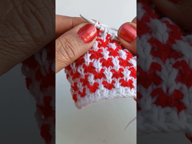 Two colour sweater design 😘#ytshorts #Knitting #shorts  #babyclothes