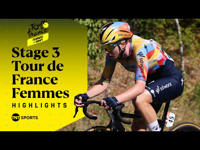 EPIC SOLO BREAKAWAY 🔥 | Tour de France Femmes Stage 3 Race Highlights | TNT Sports Cycling