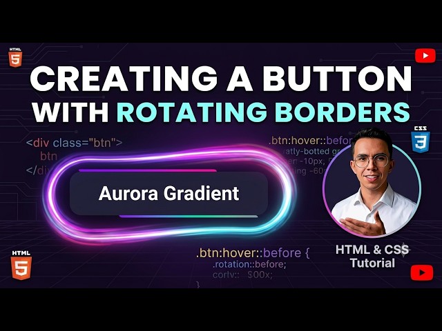 Create a Button Modern Website using HTML CSS | Step-by-Step #webdevelopment #CodeByMileer