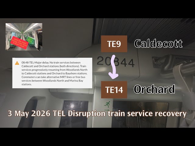 TEL Signalling Fault | Post-Disruption Joyride | SMRT CT251 [2084] | TE9 Caldecott » TE14 Orchard